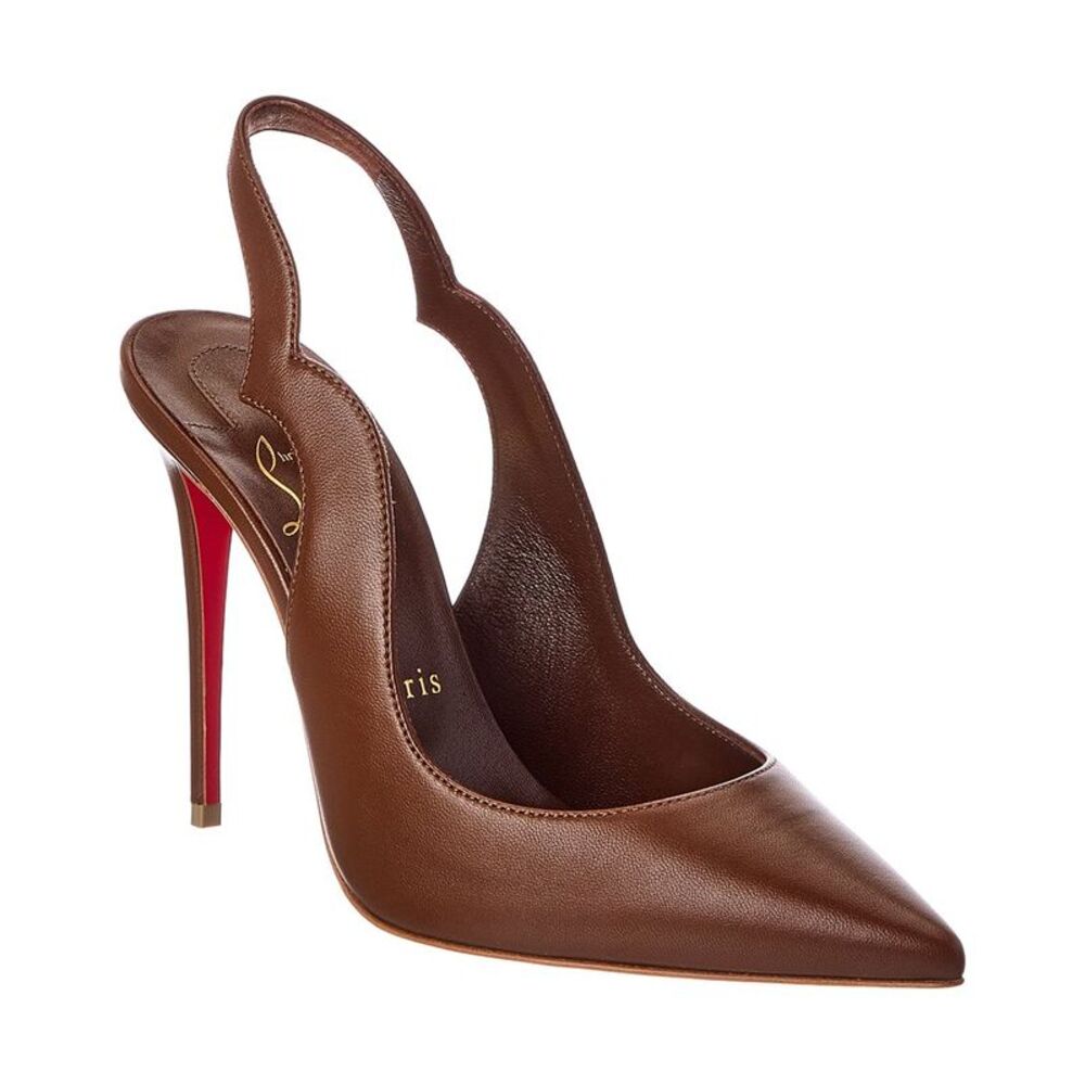 Christian Louboutin 100 Leather Slingback Pump